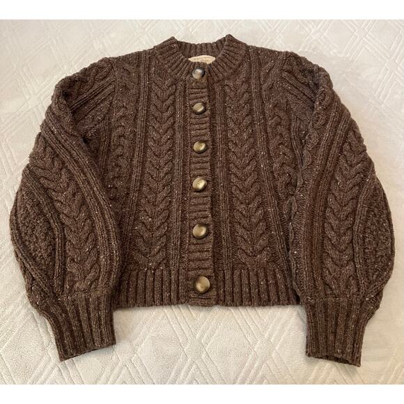 La Maille Sezane Andina Jumper in Heather Brown Size S✨ - Picture 11 of 15